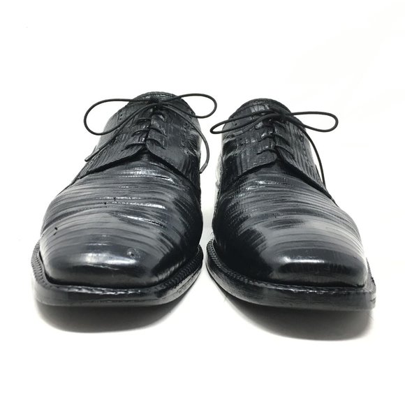 David Eden Oxfords Shoes Size 10 Black Full Lizard main image 2